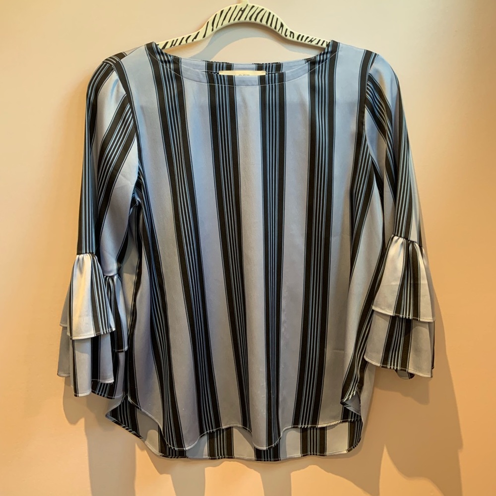 Striped Ruffle Shirt